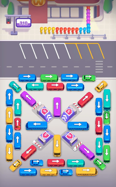 Bus Away: Traffic Jam - Gameplay image of android game