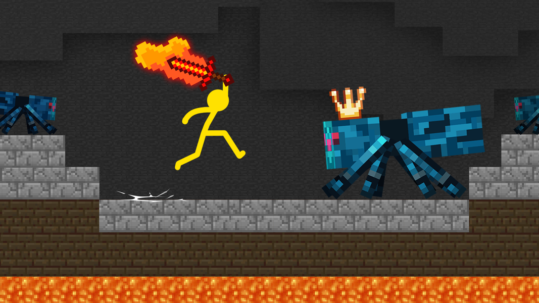 Stickman VS Monsters - Gameplay image of android game