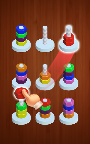 Nuts & Bolts: Screw & Sort - عکس بازی موبایلی اندروید