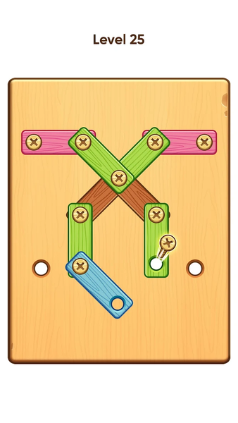 Screw Puzzle: Wood Nut & Bolt - Gameplay image of android game