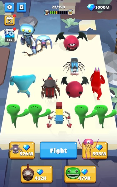 Merge Banben Horror Battle - Gameplay image of android game