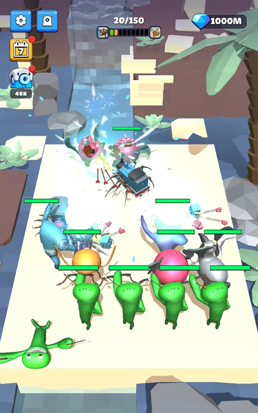 Merge Banben Horror Battle - Gameplay image of android game