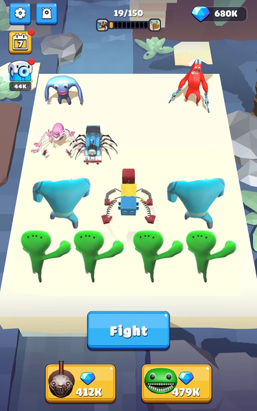 Merge Banben Horror Battle - Gameplay image of android game