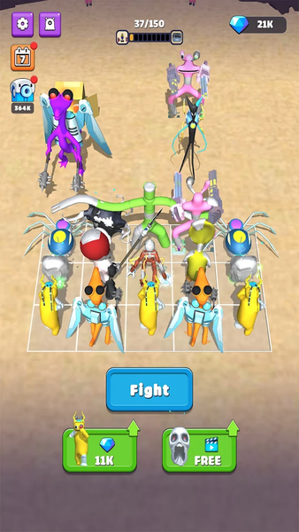 Merge Rainbow Friend ۱۰۰ Doors - عکس بازی موبایلی اندروید