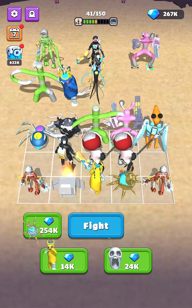 Merge Rainbow Friend ۱۰۰ Doors - عکس بازی موبایلی اندروید