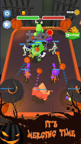 Rainbow Friend: Merge & Fight - Gameplay image of android game