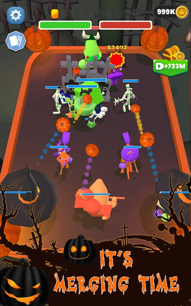 Rainbow Friend: Merge & Fight - Gameplay image of android game