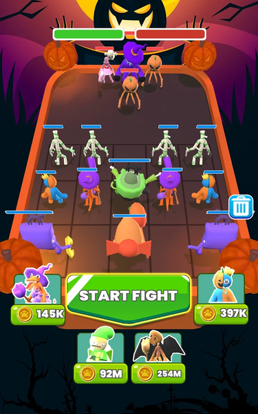 Rainbow Friend: Merge & Fight - Gameplay image of android game