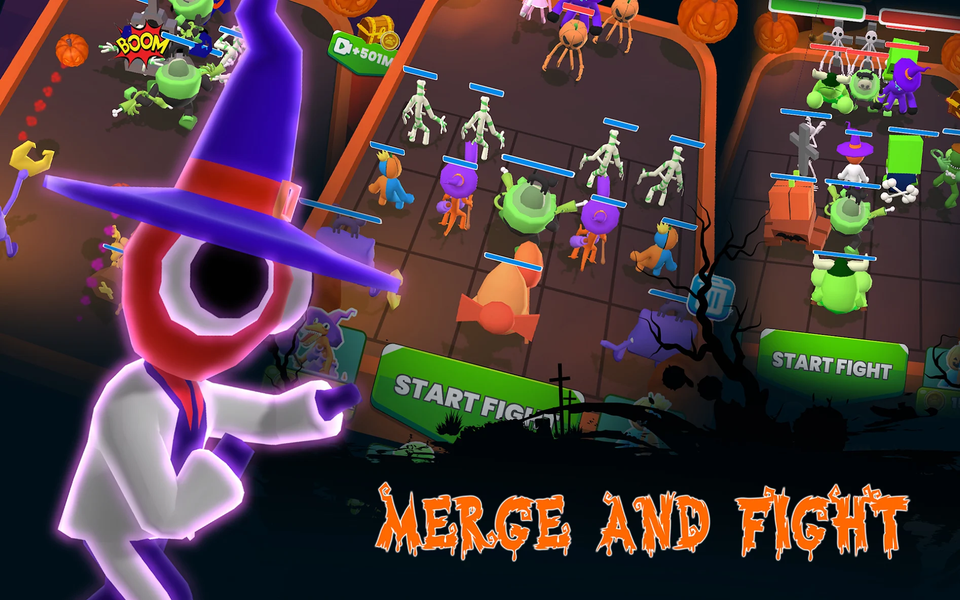 Rainbow Friend: Merge & Fight - Gameplay image of android game