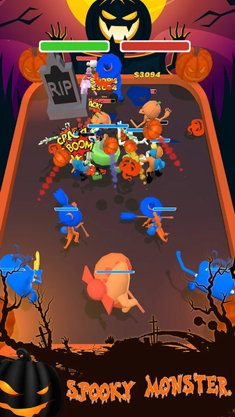 Rainbow Friend: Merge & Fight - Gameplay image of android game