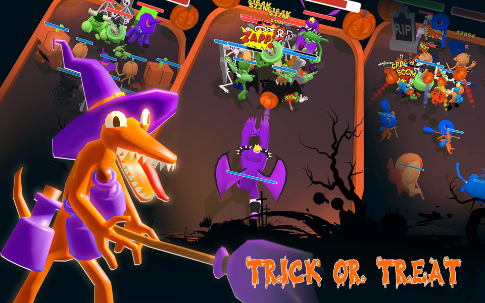 Rainbow Friend: Merge & Fight - Gameplay image of android game