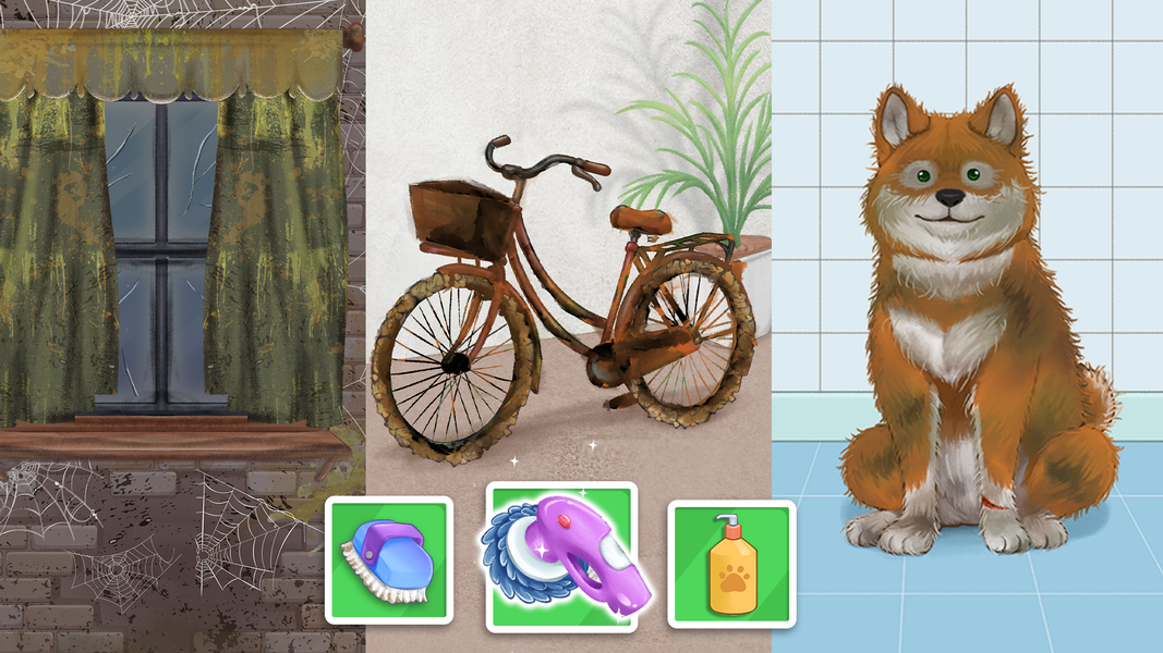 Housify: Cleaning ASMR - Gameplay image of android game