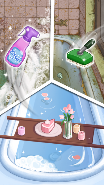 Housify: Cleaning ASMR - Gameplay image of android game