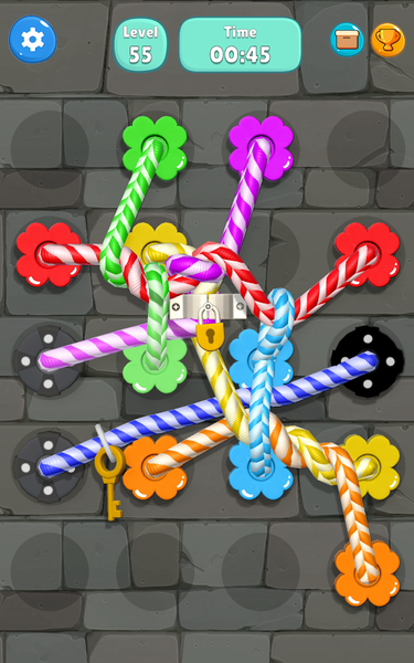 Tangled Line-Knot Untie Puzzle - Gameplay image of android game