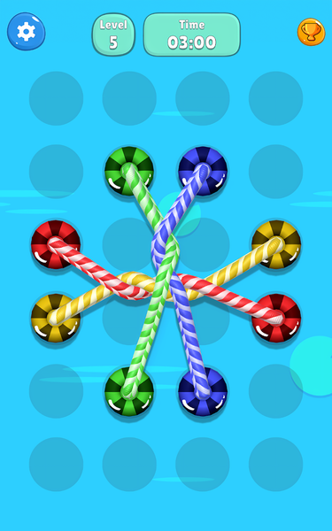 Tangled Line-Knot Untie Puzzle - Gameplay image of android game