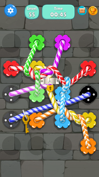 Tangled Line-Knot Untie Puzzle - Gameplay image of android game