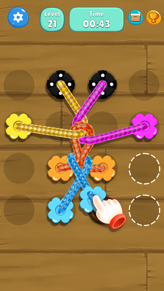 Tangled Line-Knot Untie Puzzle - Gameplay image of android game