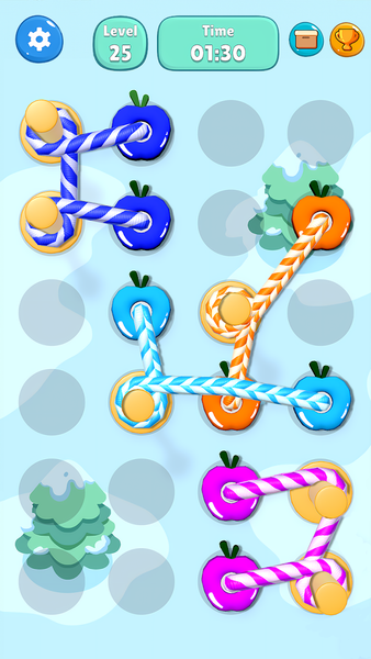 Tangled Line-Knot Untie Puzzle - Gameplay image of android game