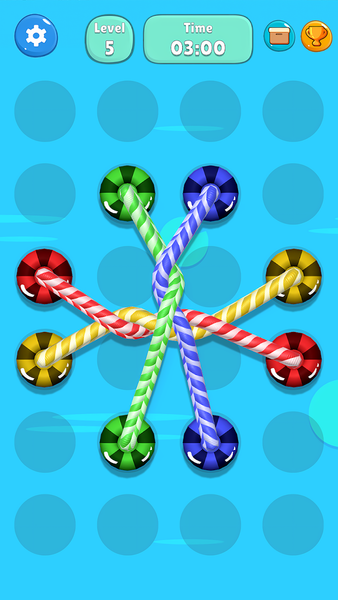 Tangled Line-Knot Untie Puzzle - Gameplay image of android game