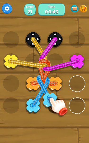 Tangled Line-Knot Untie Puzzle - Gameplay image of android game