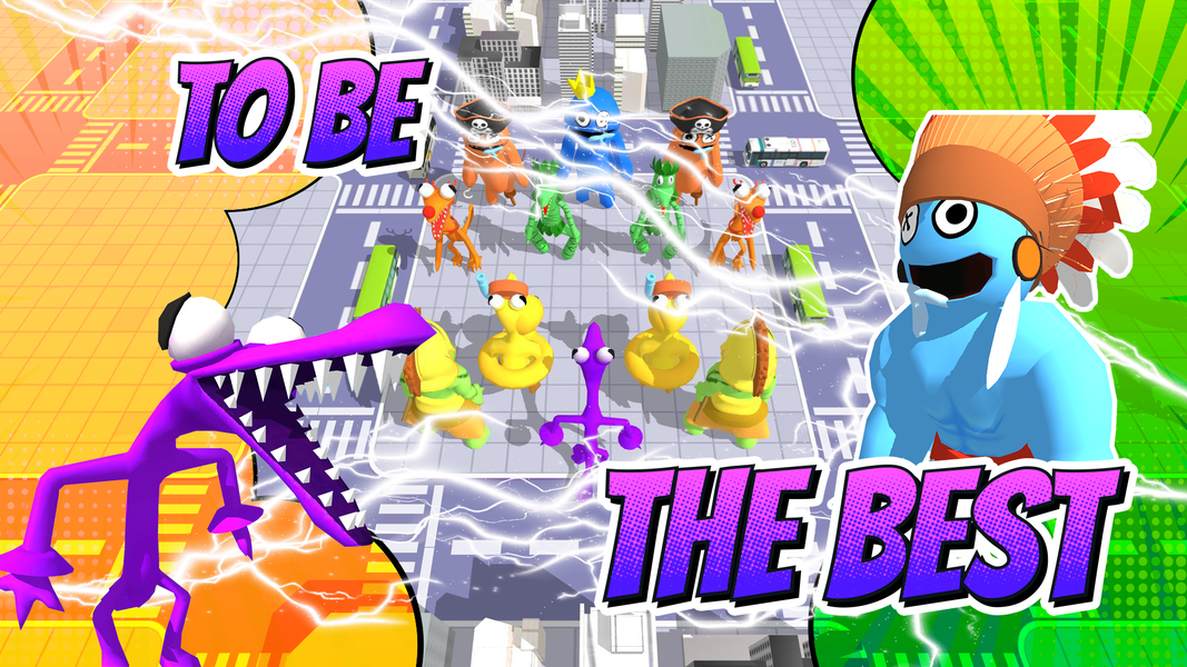 Monster Friends Merge Battle - Gameplay image of android game