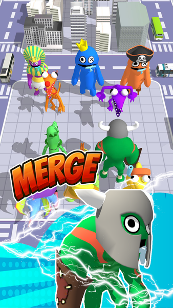 Monster Friends Merge Battle - Gameplay image of android game