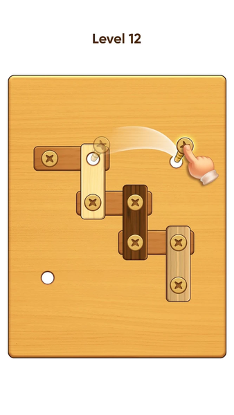 Nut & Bolt: Wood Screw Puzzle - Gameplay image of android game