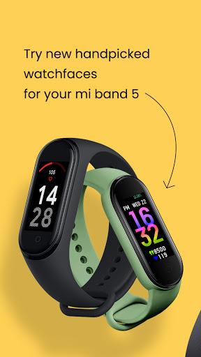 WatchFaces for Mi Band 5 - Image screenshot of android app