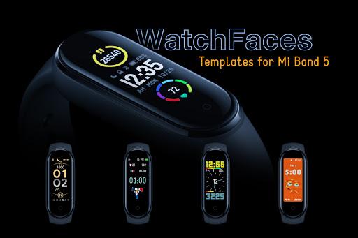 WatchFaces for Mi Band 5 - Image screenshot of android app