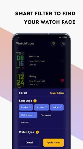 Mi Band ۴ WatchFaces - عکس برنامه موبایلی اندروید