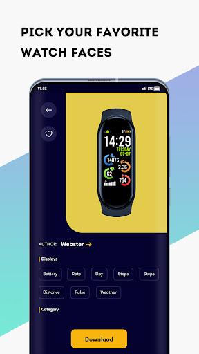 Mi Band ۴ WatchFaces - عکس برنامه موبایلی اندروید