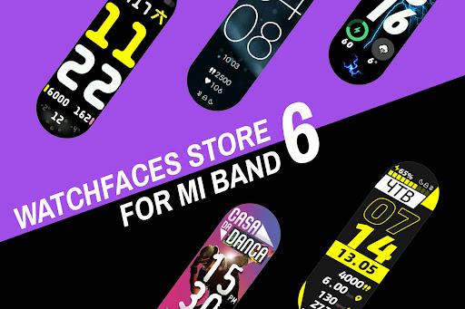 WatchFaces Store For Mi Band 6 - Image screenshot of android app