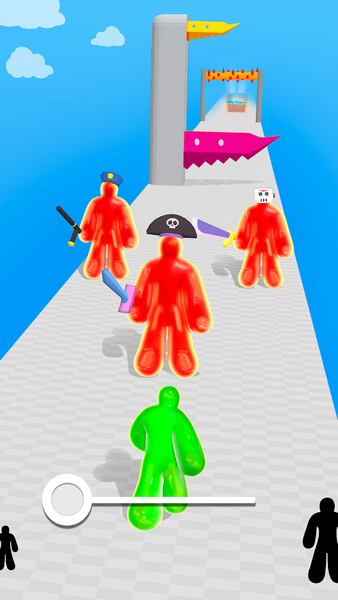 Blob Man Run: Fun Race 3D - Gameplay image of android game