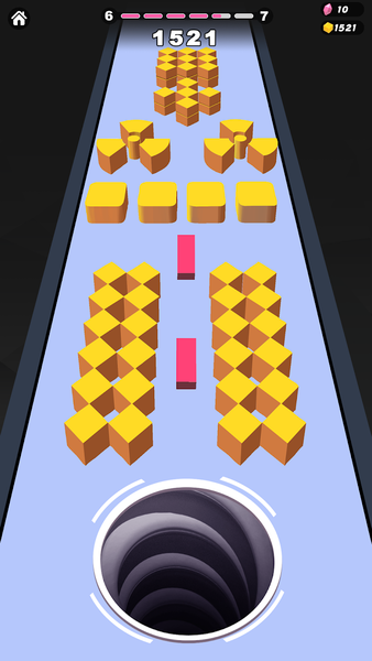 Fill the hole: Color Blocks - Gameplay image of android game