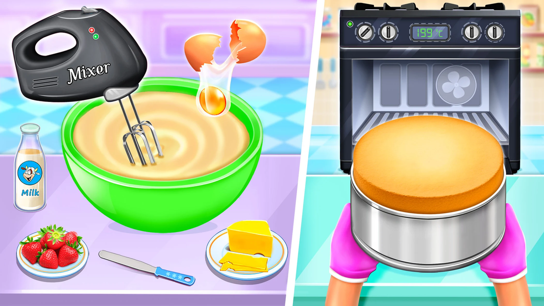 Cake Maker: Cooking Cake Games - Gameplay image of android game