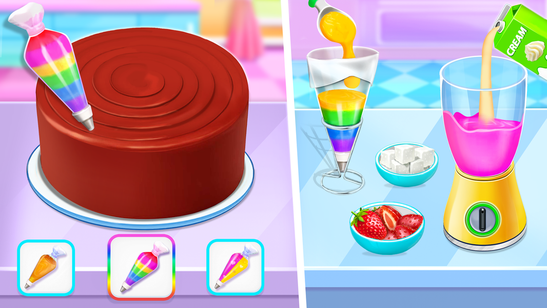 Cake Maker: Cooking Cake Games - Gameplay image of android game