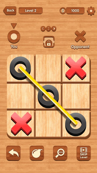 Tic Tac Toe 2 3 4 Player games - Gameplay image of android game