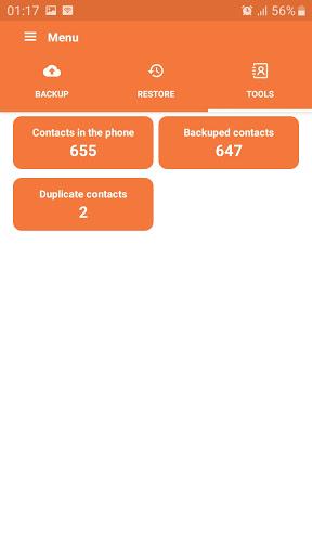 Contacts Backup Restore - عکس برنامه موبایلی اندروید