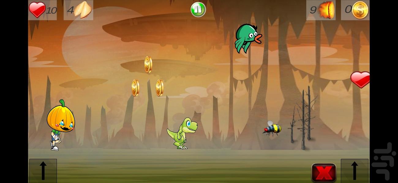 HOLLOWEEN RUNNER DUSH - Gameplay image of android game