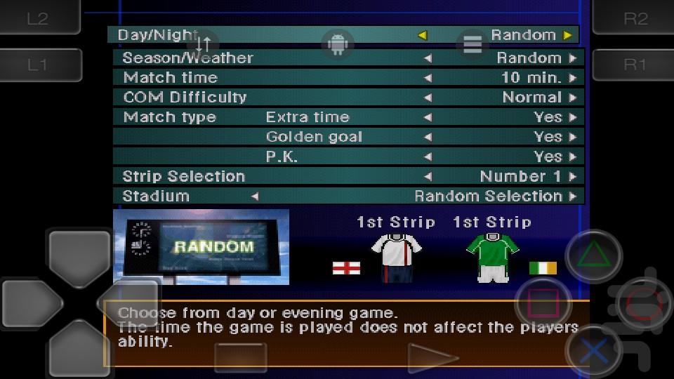 بازی فوتبال ۹۰ - Gameplay image of android game