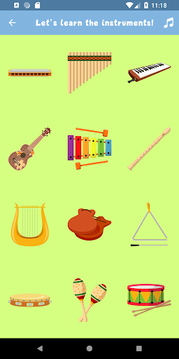 Musical Instruments for Kids - عکس برنامه موبایلی اندروید