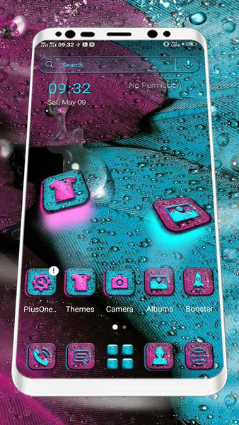 Feather Water Drop Theme - Image screenshot of android app