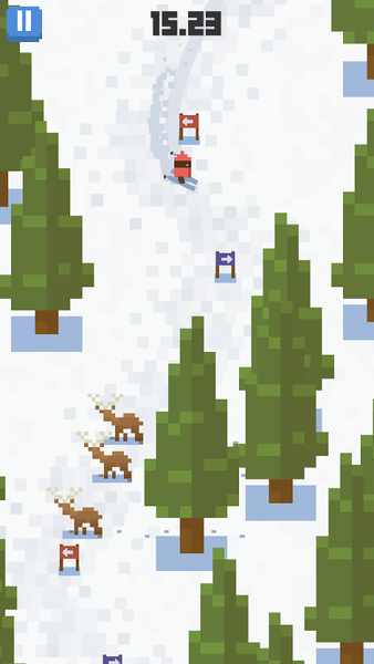 Skiing - Gameplay image of android game