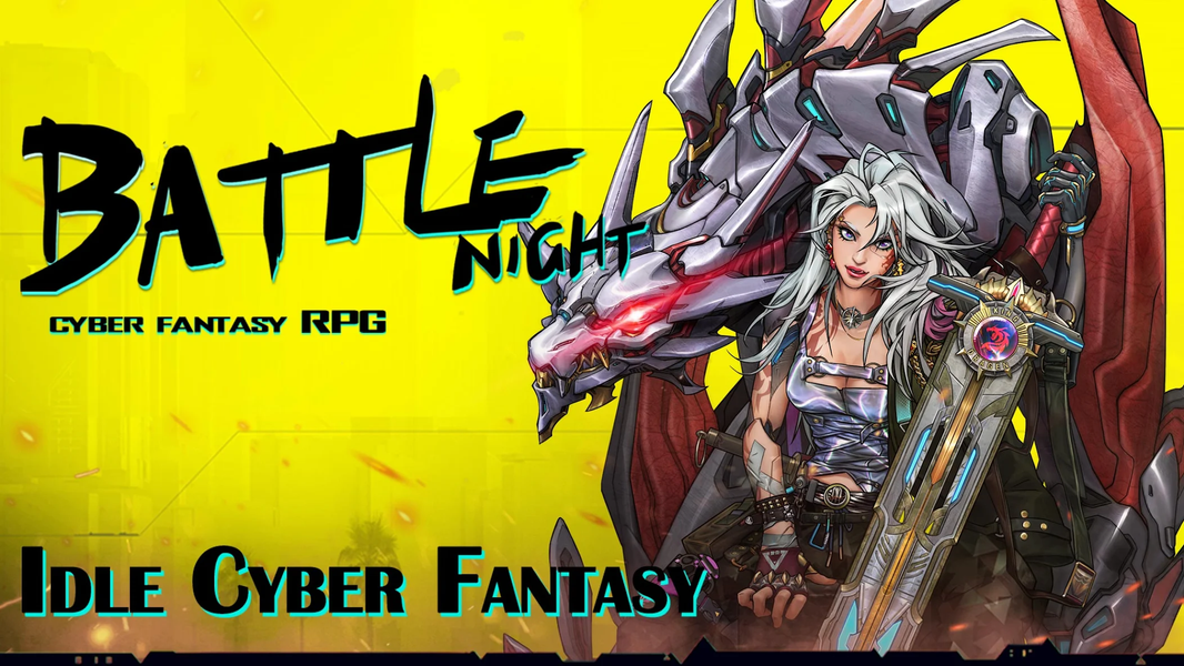 Battle Night: Cyberpunk RPG - Gameplay image of android game