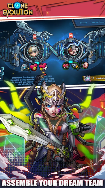 Clone Evolution: Cyber War RPG - عکس بازی موبایلی اندروید