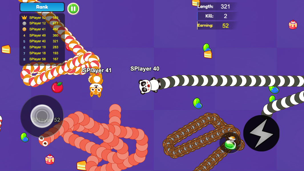 Snake Game - Fun Battle Games - عکس بازی موبایلی اندروید