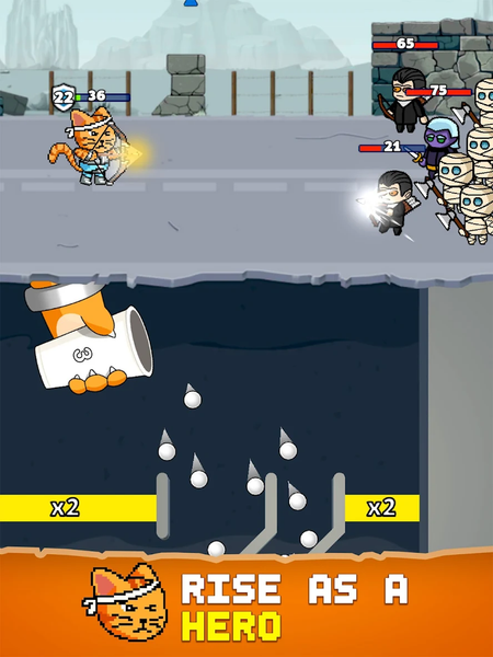 Cup Quest - Hero's Journey - Gameplay image of android game