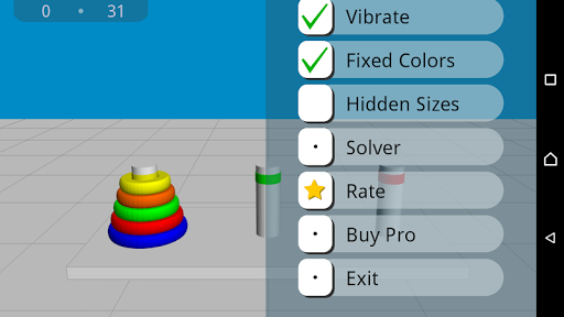 Hanoi 3D - Gameplay image of android game