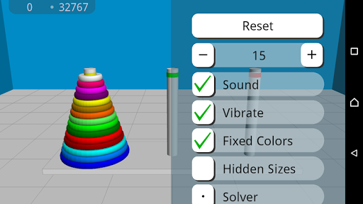 Hanoi 3D - Gameplay image of android game