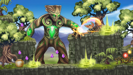 Fin Ancient Mystery platformer - Gameplay image of android game